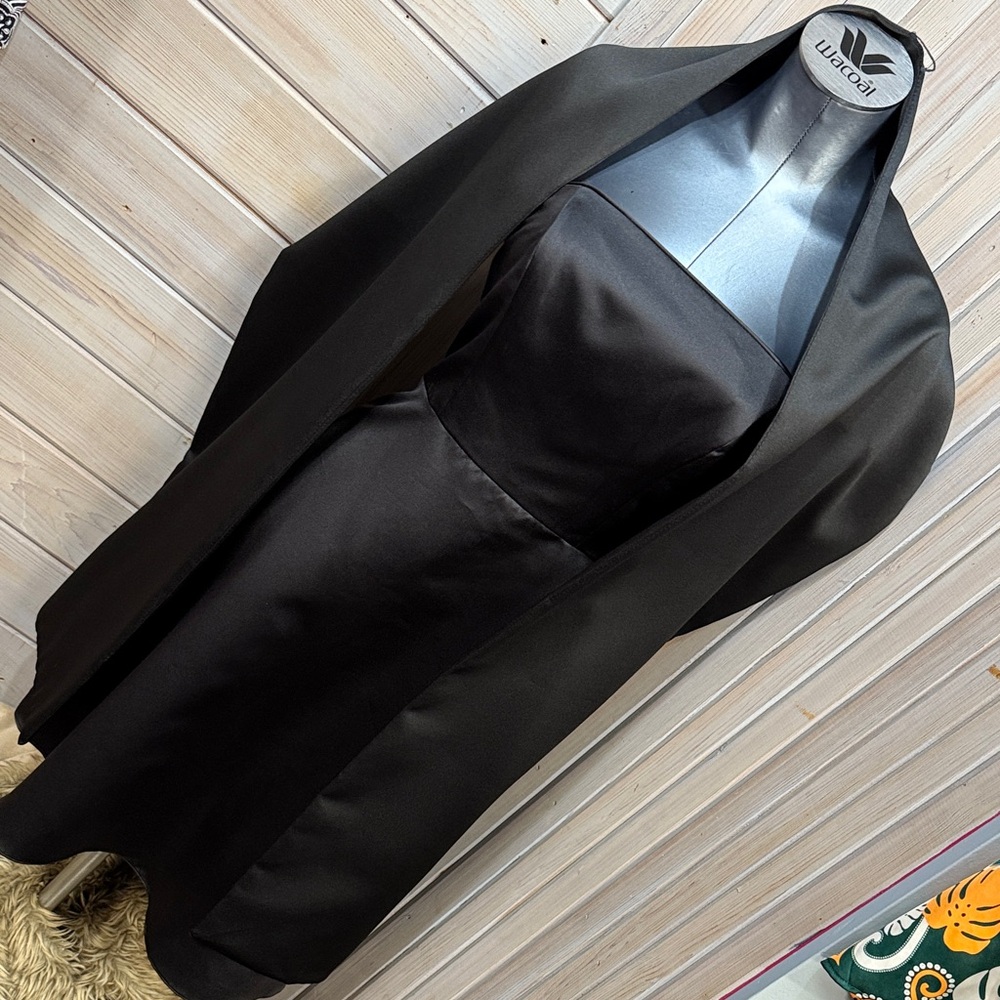 Alfred Angelo Black Strapless Dress